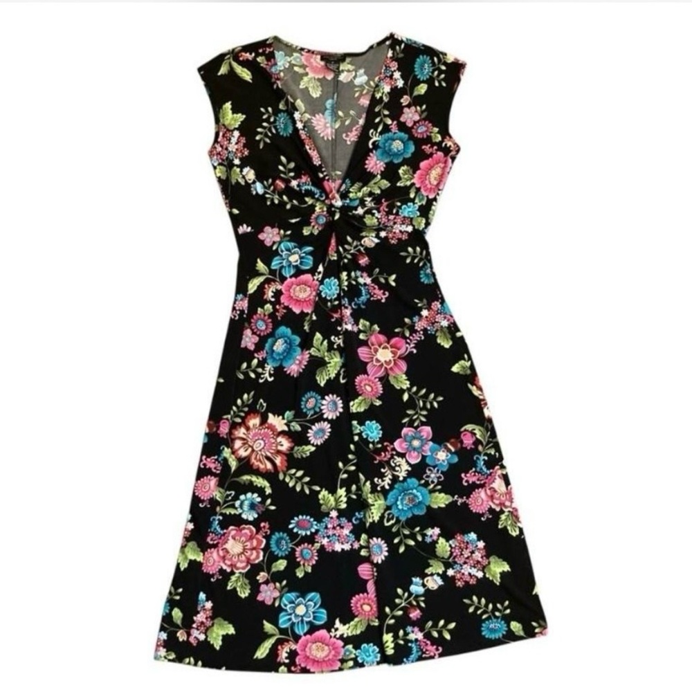 Vintage Y2K Courtenay Dress with Colorful Floral Design